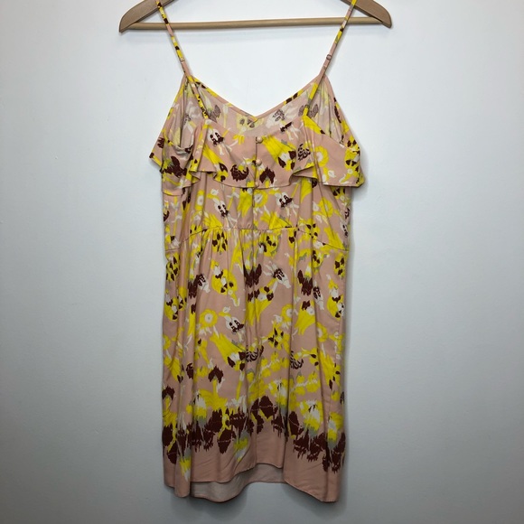 100% Silk Ruffled Sundress - Picture 3 of 5